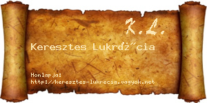 Keresztes Lukrécia névjegykártya