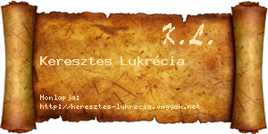 Keresztes Lukrécia névjegykártya